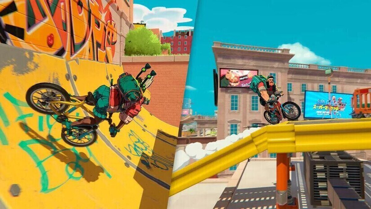 El juego de reparto en bicicleta que mezcla lo mejor de Death Stranding y Jet Set Radio