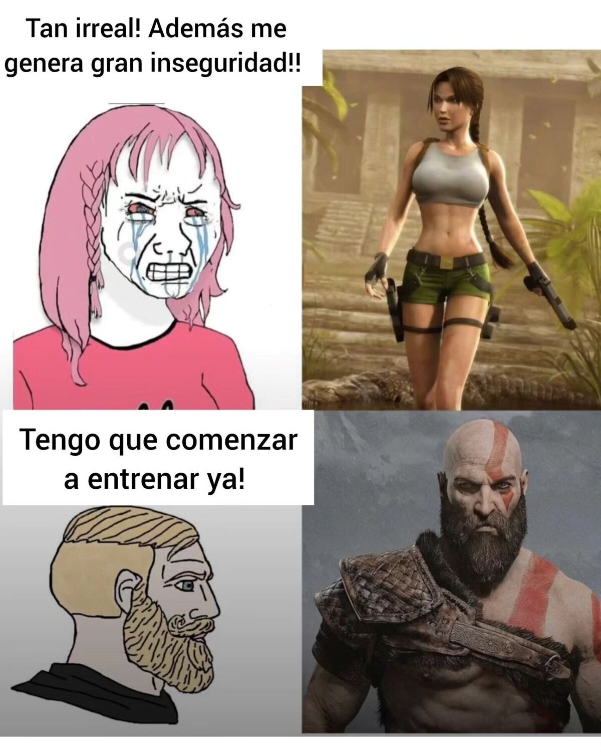 A entrenar para verse como el Kratos