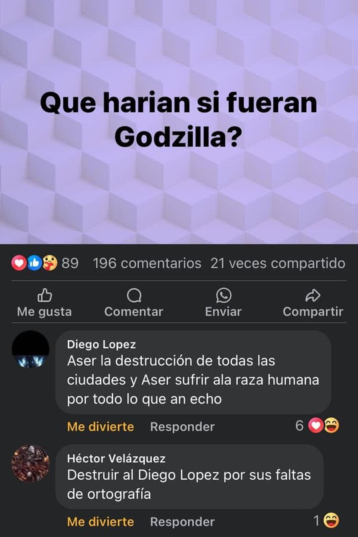 Si fuera Godzilla