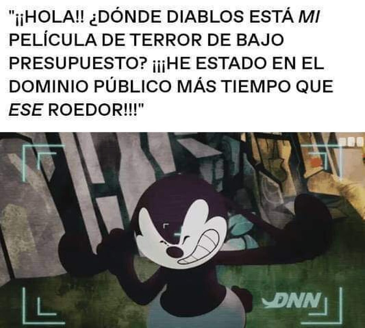 Necesito la peli de terror de Mickey