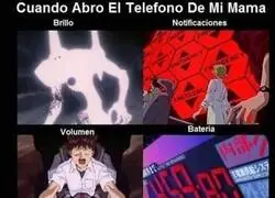 El movil de mi madre según Evangelion