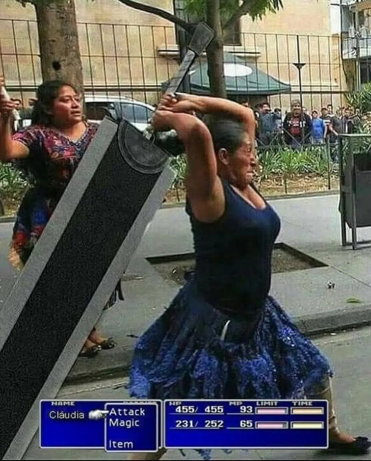 A atacar con el espadón