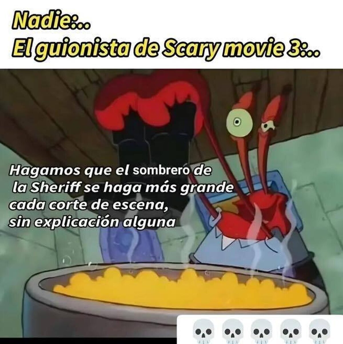 El sombrero de Scary Movie 3