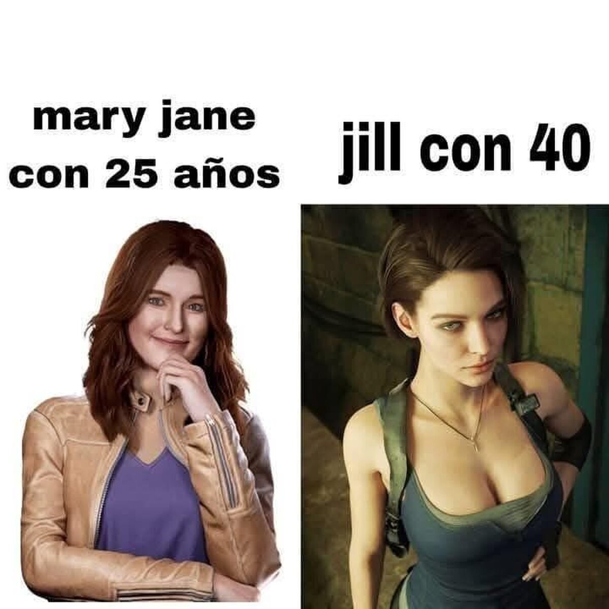 Actually: A Jill valentine un virus le cambio el metabolismo.
