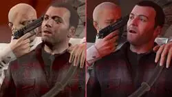 Así se ve GTA V enhanced en comparación con la versión original
