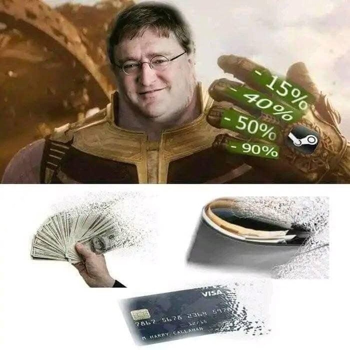 El viejo Gabe arruinándome cuando quiera