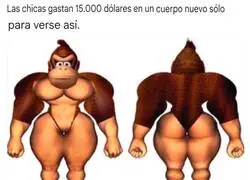 Una anatomía que solo le queda bien a Donkey Kong