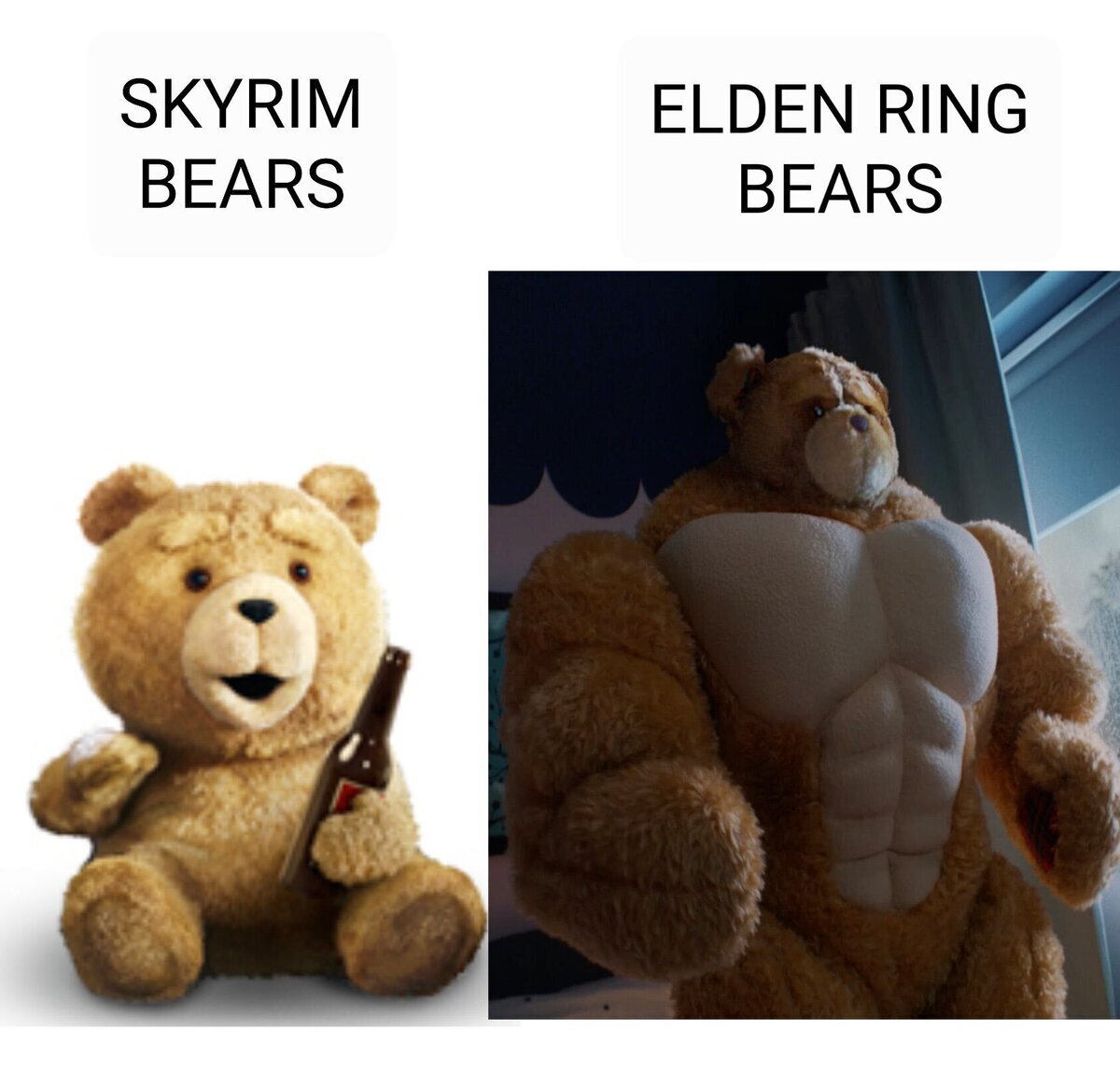 Los osos de Skyrim vs los de Elden Ring
