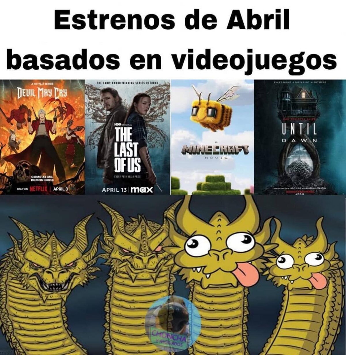 Algunos estrenos de abril