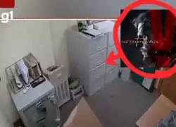 Ladrones brasileños usan una caja para robar banco... como Snake.