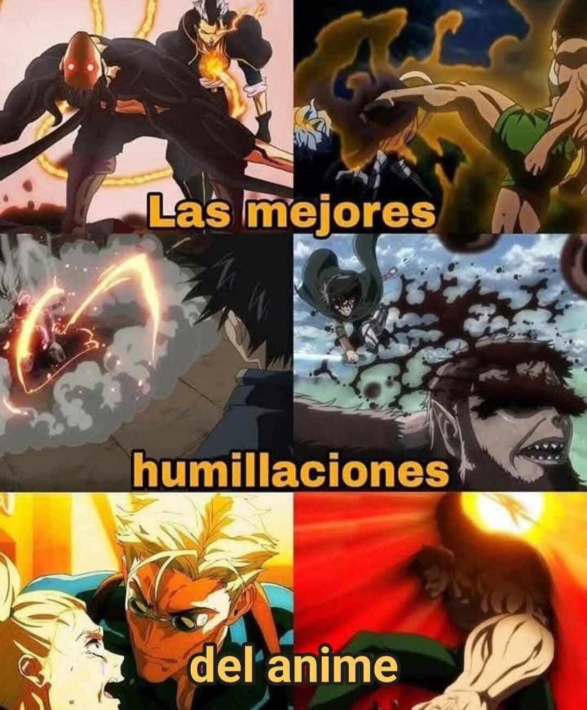 Las mejores humillaciones del anime