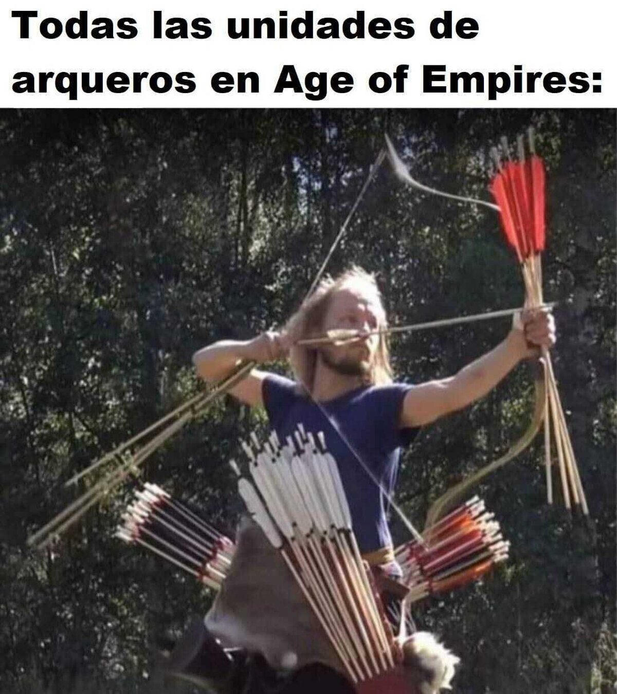 ¿De donde sacaban tantas flechas?