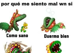 Tan sano como la planta carnívora de Mario
