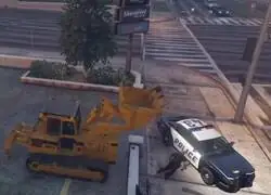 Creo que nunca ví a un policía de GTA más humillado