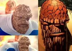 El detallazo de The Thing con barba... ¿Cómo se afeita?