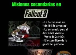¿Crees que Fallout ha bajado el nivel en las misiones secundarias?