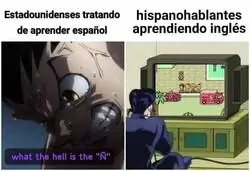 Ah yes, the language.