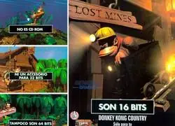 Así se veía una imagen promocional de Donkey Kong Country.