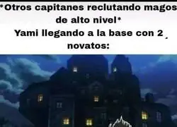 Todos saben lo bien que le va a los novatos en los animes