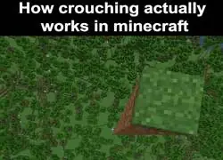 Así es como funciona agacharse en Minecraft