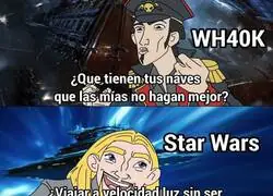 La diferencia entre Star Wars y Warhammer