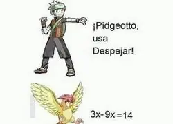 Pidgeotto despejando