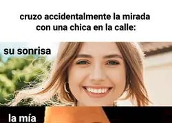 Me perdí en esa sonrisa