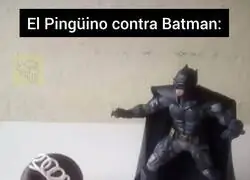 El pingüino contra Batman