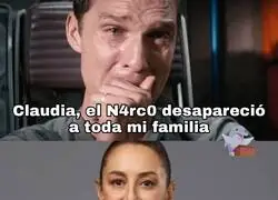 Aquí, salvando al país de la violencia...
