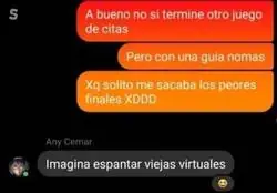 Cómo vas a fallar en un simulador de citas...