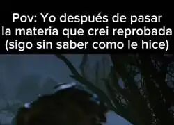 No se que pasó, pero pasé